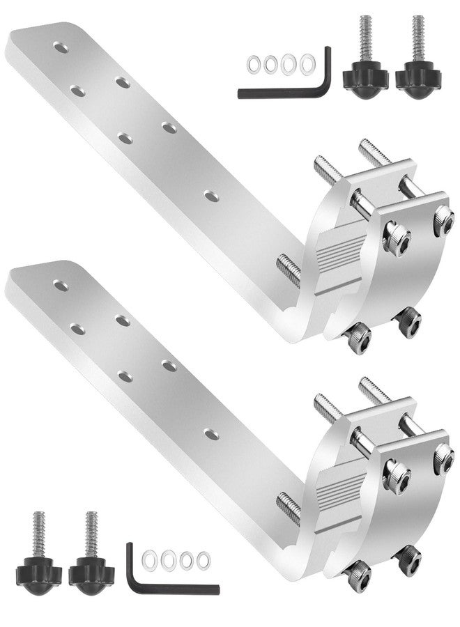 KINTLE 2 Set 58182 Grill Rail Mount Bracket Compatible with Any Kuma Grill and RV Boat Camping, Be Used On 7/8" - 1-1/4" Round Horizontal Railings Or On 1-1/4" Square Railings - Image 1