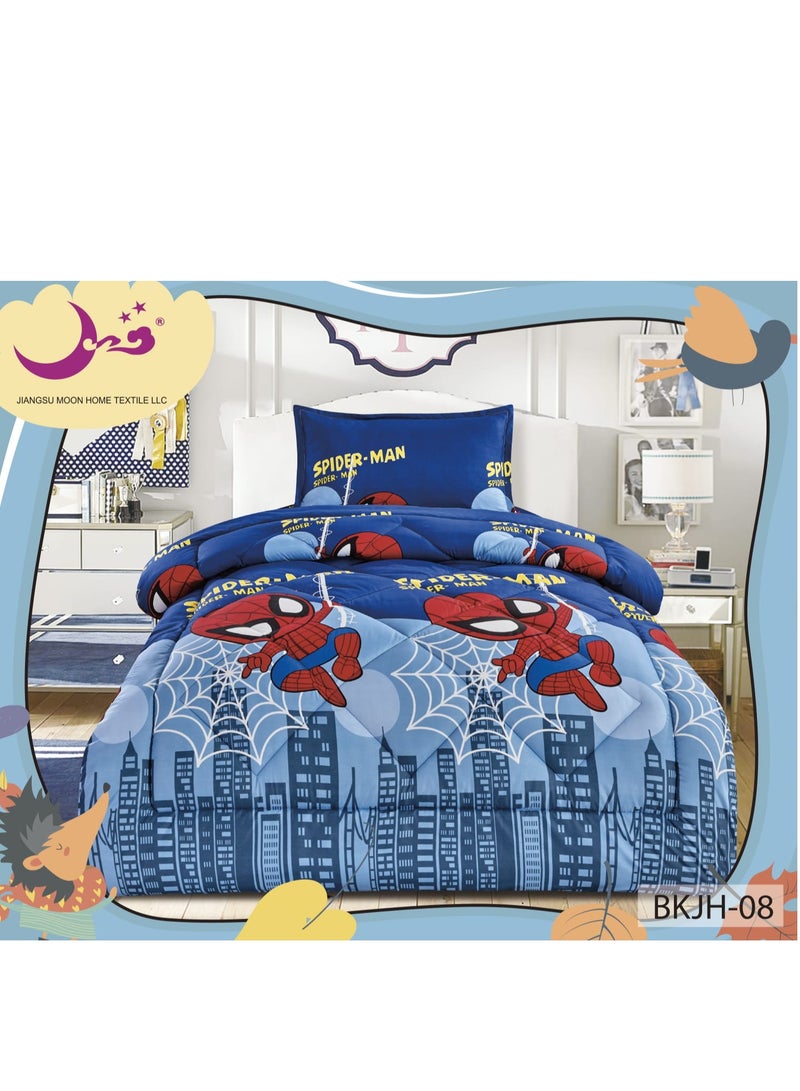 Moon 3-Piece  Comforter Set Microfiber Single Size 160 x210 cm Multicolor  - Image 1