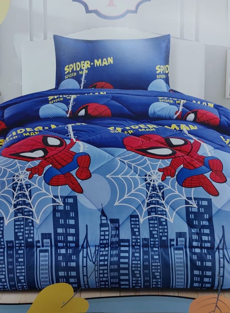 Moon 3-Piece  Comforter Set Microfiber Single Size 160 x210 cm Multicolor  - Image 4