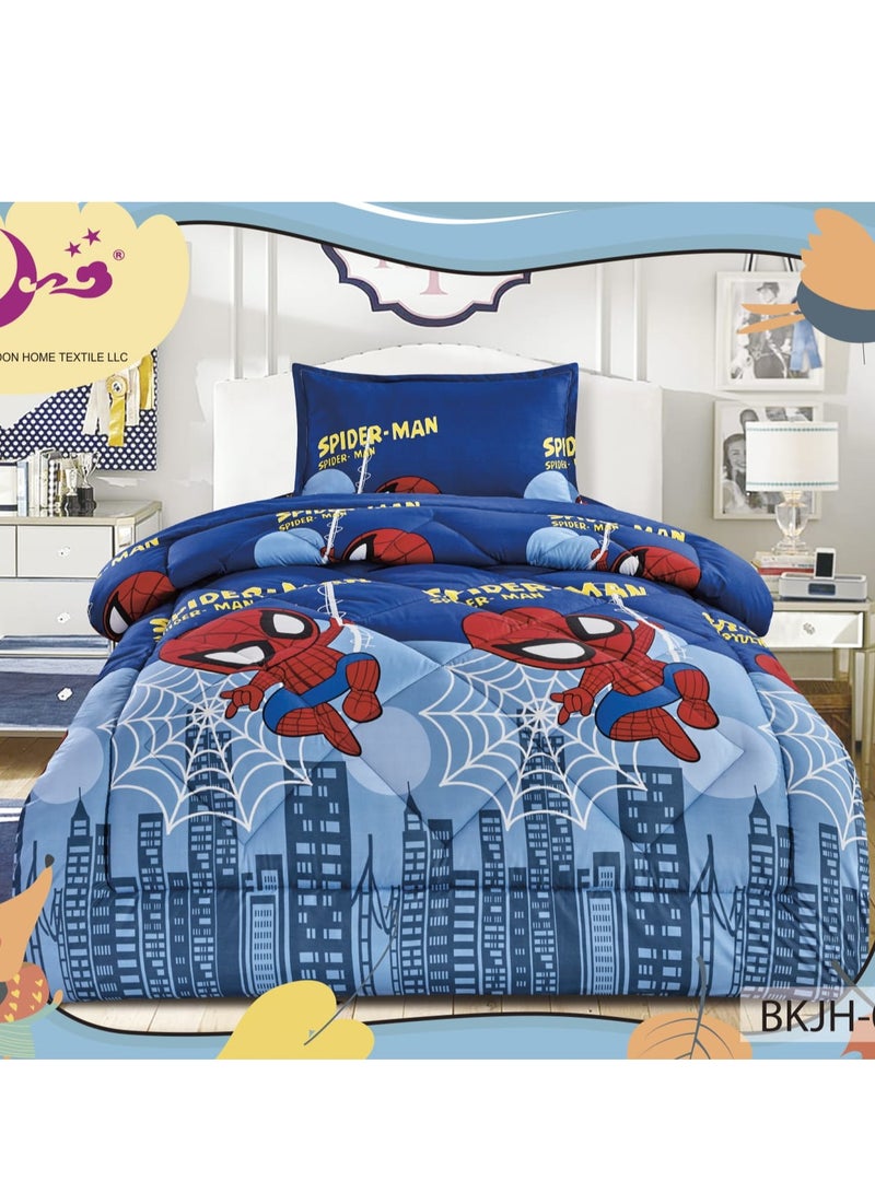 Moon 3-Piece  Comforter Set Microfiber Single Size 160 x210 cm Multicolor  - Image 2