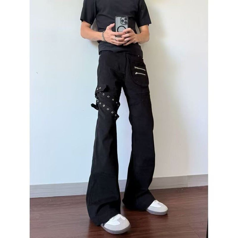 Unisex Classic Denim Jeans Loose Fit Daily Outdoor Wear - Image 1