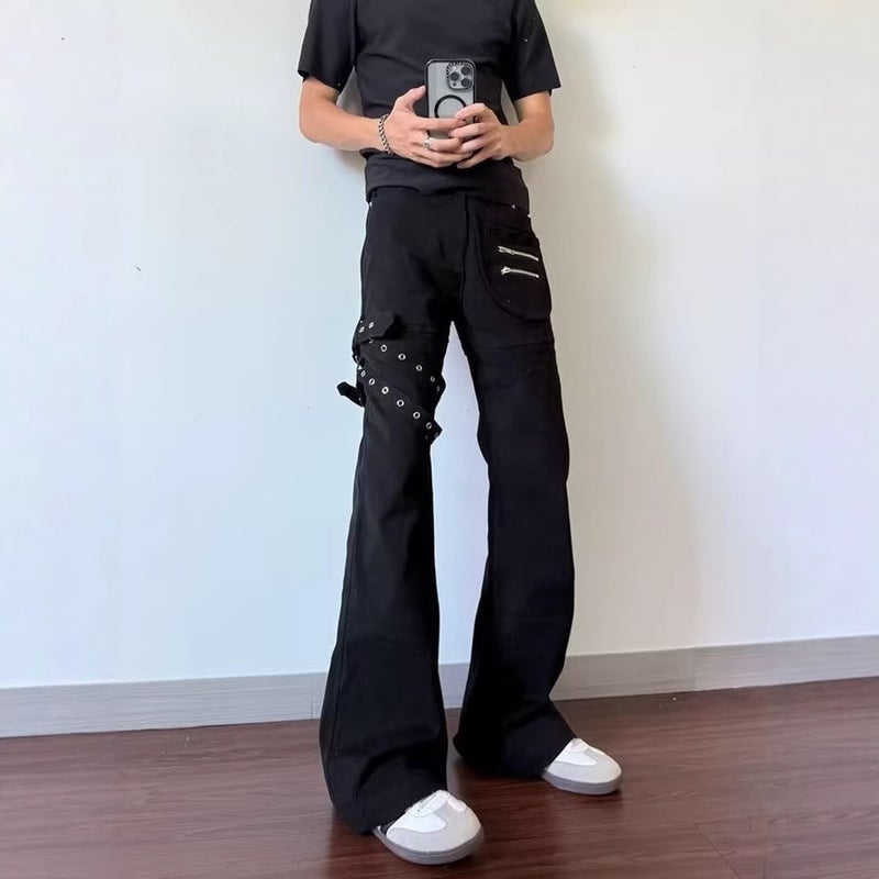 Unisex Classic Denim Jeans Loose Fit Daily Outdoor Wear - Image 2
