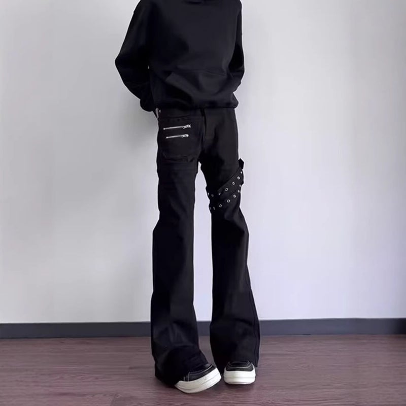 Unisex Classic Denim Jeans Loose Fit Daily Outdoor Wear - Image 3