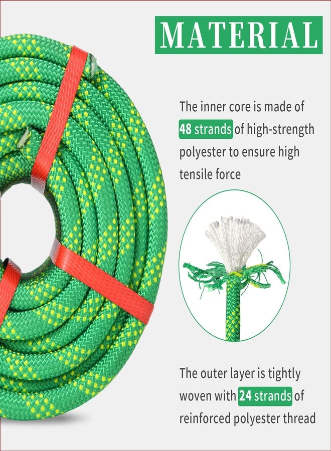 Caphremiel Arborist Rope Tree Climbing Rope 1/2 Inch 48 Strands Bull Rope for Construction Climbing Swing Sailing - Image 2