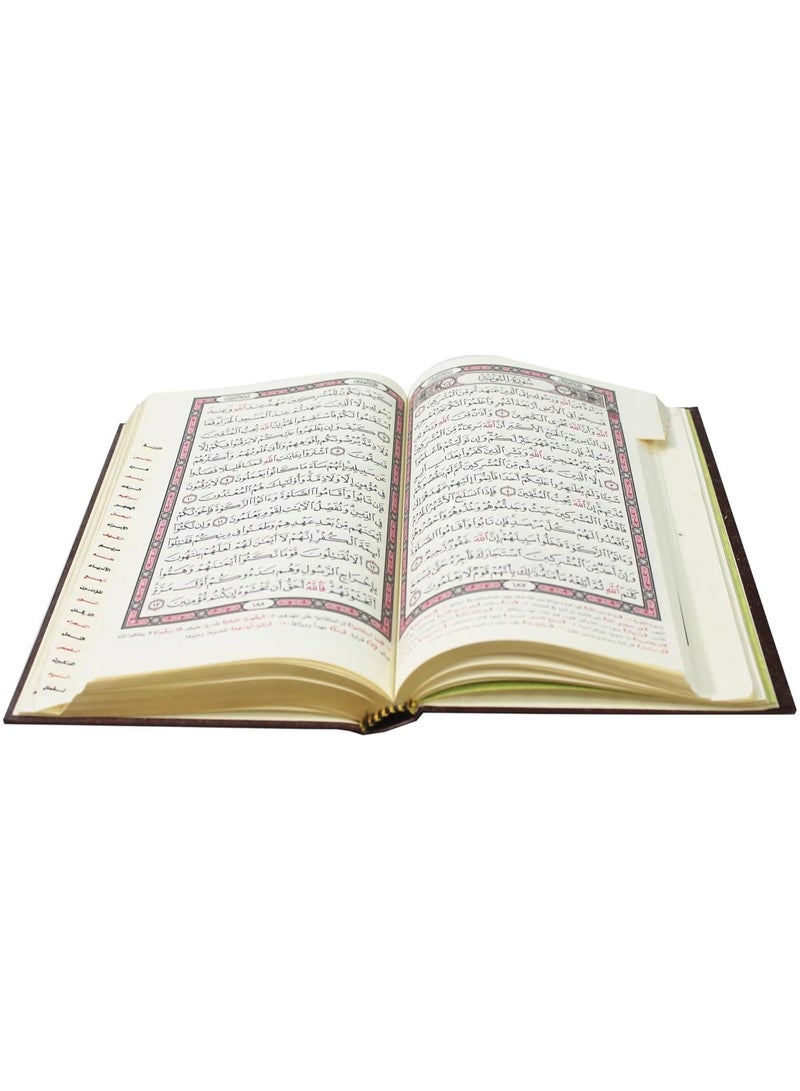 Indexed with Tafsir al-Saadi cover of Chamoua 2 the color of the doctrine of the edges the Qur’an in Ottoman drawing and its margins clarifying the words of al-Manan from Tafsir al-Saadi 14/20 - Image 4