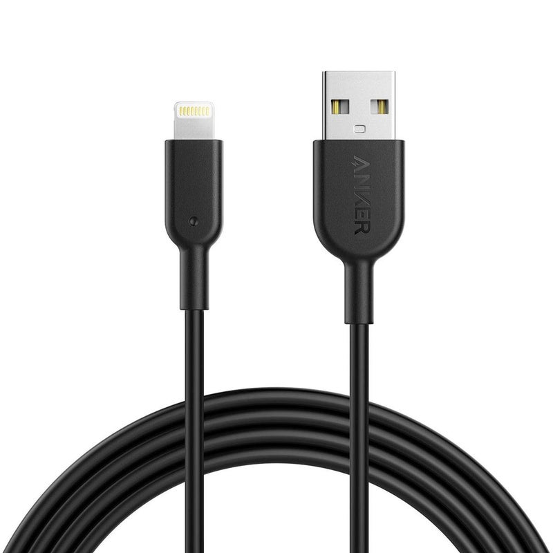 Anker Powerline II Lightning Cable (6ft), Probably The World's Most Durable Cable, MFi Certified for iPhone 14 Plus 14 14 Pro Max 13 13 Pro 12 11 X XS XR 8 8Plus 7 7Plus 6 6Plus (Black) - Image 1