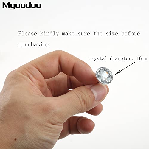 Mgoodoo 16mm(5/8'') Diamond Upholstery Tacks, 10PCS Crystal Pins Nails Studs Buttons for Tufted Sofa Bed Headboard CorkBoard Furniture Decoration - Image 5