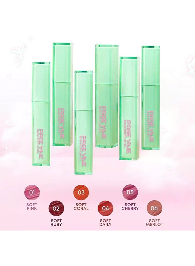 PAGE VINE Square tube lip gloss mirror lipstick lip gloss 06# - Image 5
