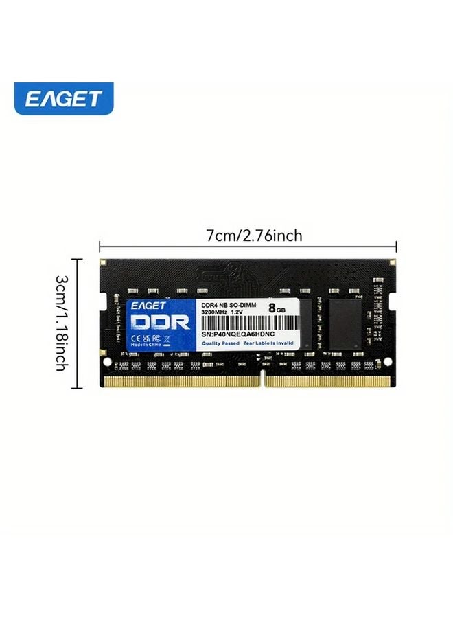 Eaget 8GB DDR4 3200MHz SODIMM ذاكرة لاب توب لترقية أجهزة الكمبيوتر المحمولة من Intel وAMD - Image 2