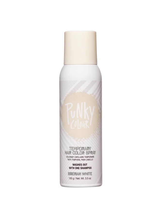 Punky Temporary Hair Color Spray, Siberian White, Fast-Drying, Non-Sticky, Non-Damaging, Travel Size Hair Dye for Instant Vivid Hair Color, 3.5 oz - Image 1