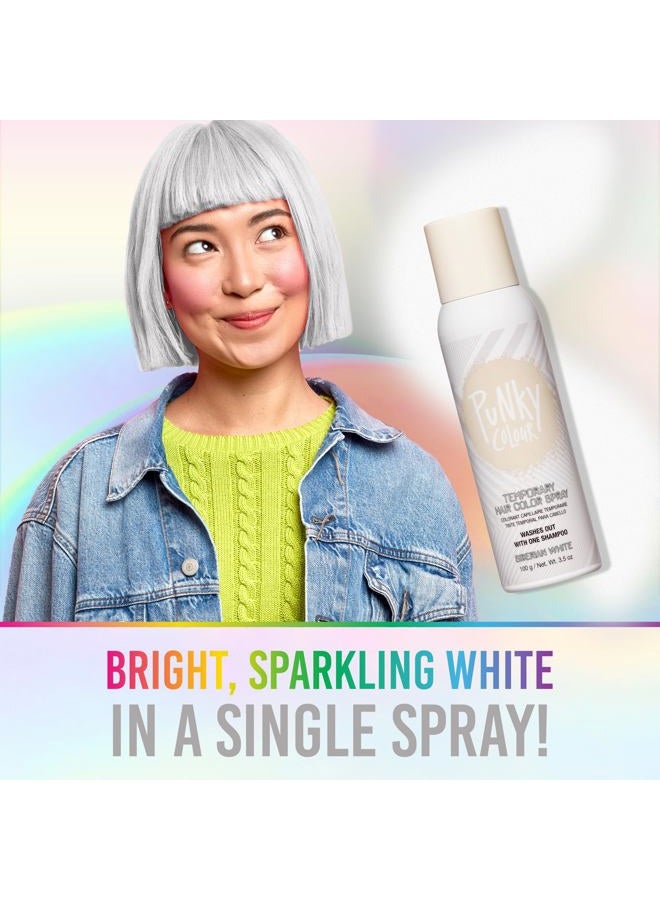 Punky Temporary Hair Color Spray, Siberian White, Fast-Drying, Non-Sticky, Non-Damaging, Travel Size Hair Dye for Instant Vivid Hair Color, 3.5 oz - Image 3