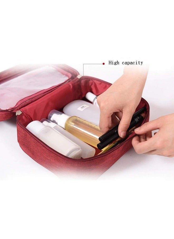 divinezon - Divinezon Women Cosmetic Toiletry Bag Travel Organizer Pouch, 25 X 20 X 9 cm, Multi Color - Image 1