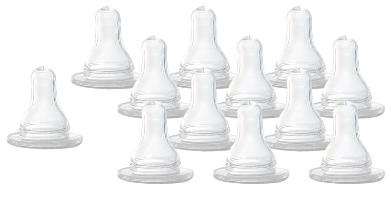 Even Flo Best For Baby 2115214 Classic Medium Flow Clear Silicone Nipples 12pack