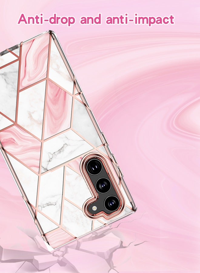 GROIC Designed for Samsung Galaxy S23 6.1" Case, Full Body Rugged Case with Built-in Touch Sensitive Anti-Scratch Screen Protector, Stylish Marble Shockproof Protective Phone Case Slim Thin Cover - Image 5