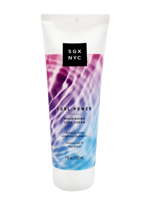SGX NYC Curl Power Cream - Curly Hair Products for Frizz Elimination - Curl Cream with Coconut and Shea Butter for Curly and Wavy Hair - 7 oz