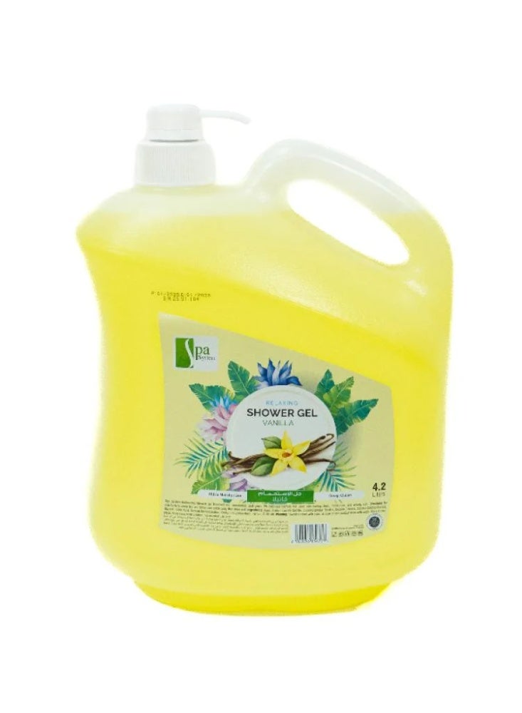 سبا سيستم جل استحمام برائحة الفانيلا من سبا سيستم - 4.2 لتر