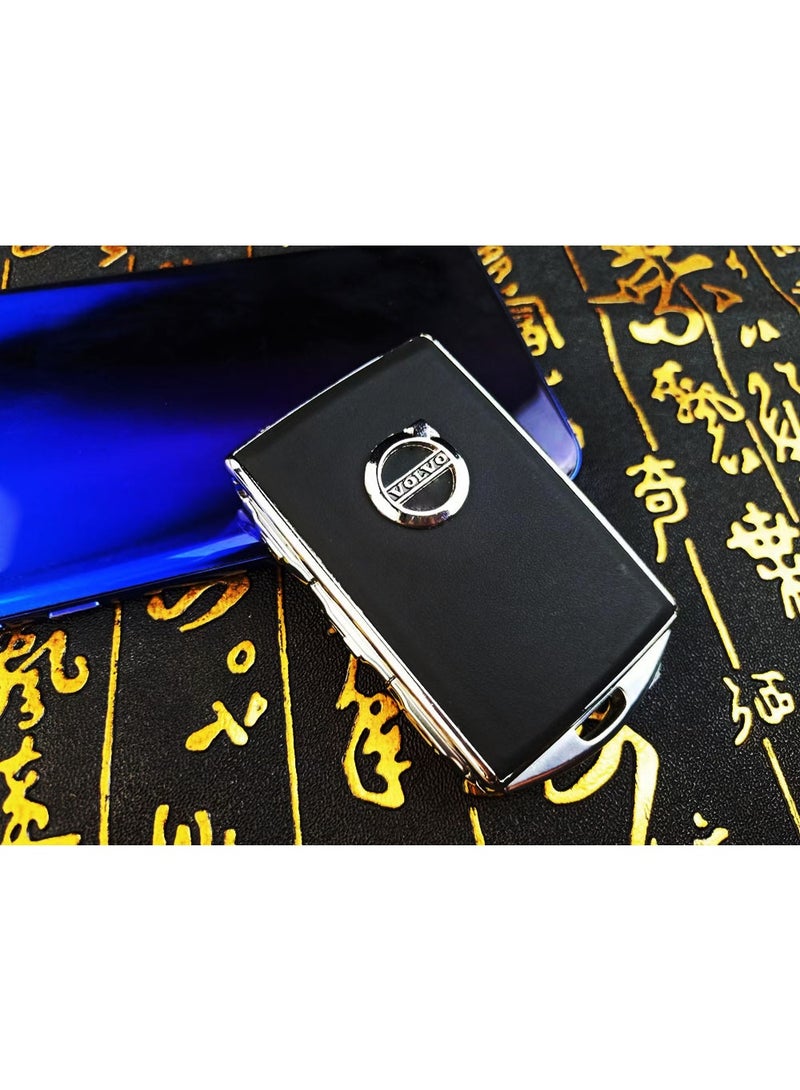 Volvo Genuine leather car key protective case suitable for Volvo xc40xc60xc90s60s90 car key shell case - Image 2