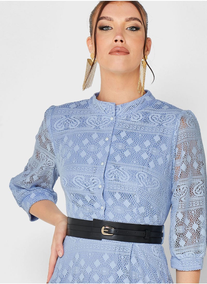 Khizana Lace A-Line Dress  - Image 3