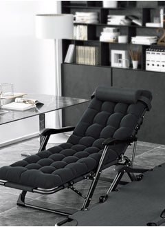 Sharpdo Comfy Folding Chair, Folding Reclining Lounge Chair with Removable Cushion for Living Room, Flexible Patio Recliner Folding Chairs for Indoor and Outdoor 178*72*25CM  - Image 3