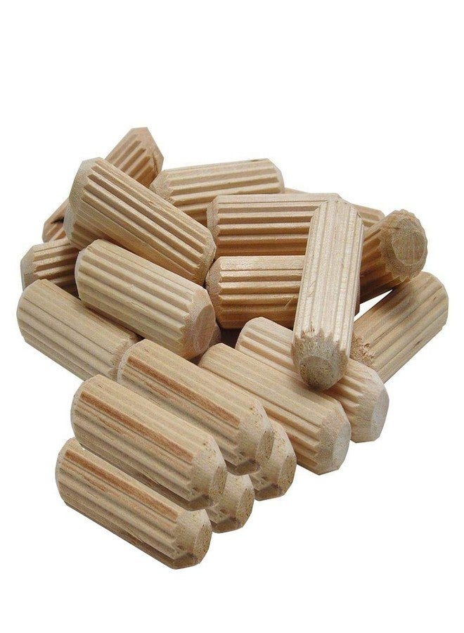 Saim Saim Wooden Dowel Pins 250 Pack 6mm x 30mm for Wood Craft Supplies DIY Projects Hardwood Dowel Sticks for Manual Creative Woodworking Wooden Stick for Fixing (250 Pack) - Image 1