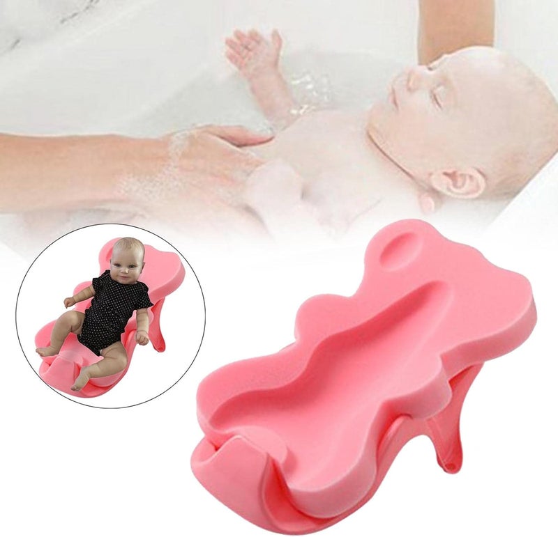 كلاراكو إسفنجة استحمام للأطفال الرضع، مانعة للانزلاق، لون وردي - Image 5