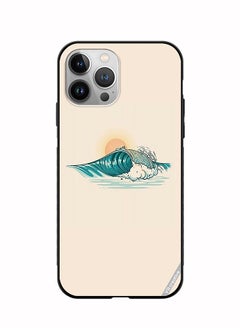 Protective Case Cover For Apple iPhone 11 Pro Waves Design Multicolour