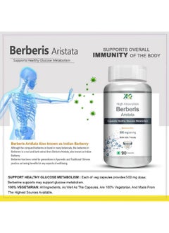 ANC Berberis Berberine 95% With Milk Thistle Vegetable 90 Capsules  - Image 4