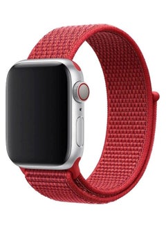 PROMASS Replacement Strap Watchband For Apple Watch Series 7 45mm / 6 / SE / 5 / 4 44mm / 3 / 2 / 1 42mm Red 