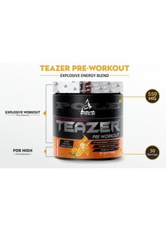 POLE NUTRITION Teazer Pre-Workout Blue Raspberry Food Supplement (30 Servings)  - Image 4