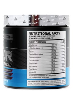 POLE NUTRITION Teazer Pre-Workout Blue Raspberry Food Supplement (30 Servings)  - Image 2