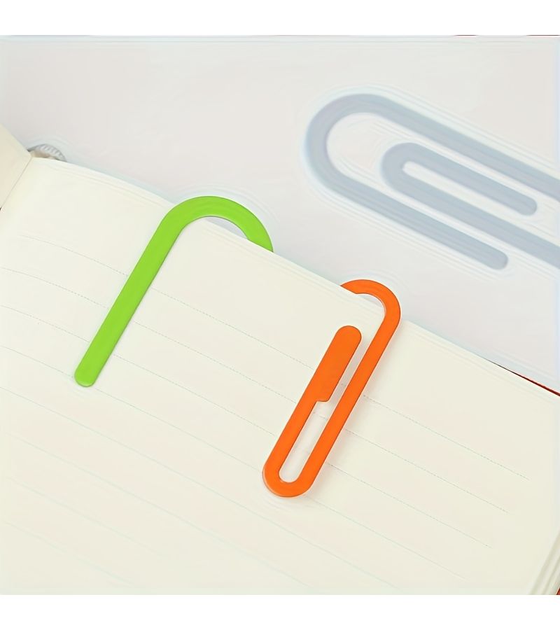 Heavy Duty Bookmark Clips Dark Blue Decorative Desktop Organization Tool for Books Documents Office School Home - Image 2