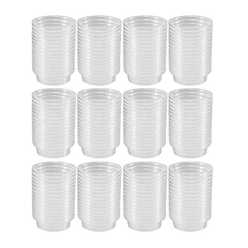 MRTIOO 200 pcs 05oz Crested Gecko Food and Water Feeding Cups Reptile Feeder Bowls for Lizard and Other Small Pet Ledge Accessories Supplies - Image 1