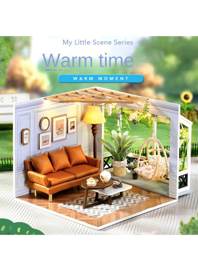 Bluejw Hand-assembled Wooden Diy Cabin My Small Scene Miniature Coffee Shop Ice Cream Shop Model Girl's Best Friend - Image 1