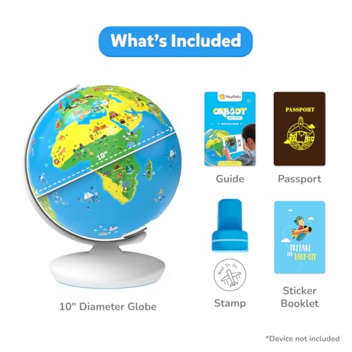Shifu PlayShifu Globe for Children – Orboot Earth: Interactive Kids Globe with 1000+ Facts on Animals, Places & Monuments | Tech-Powered Learning Toy & STEM Gift for Kids Ages 4–10 - Image 2