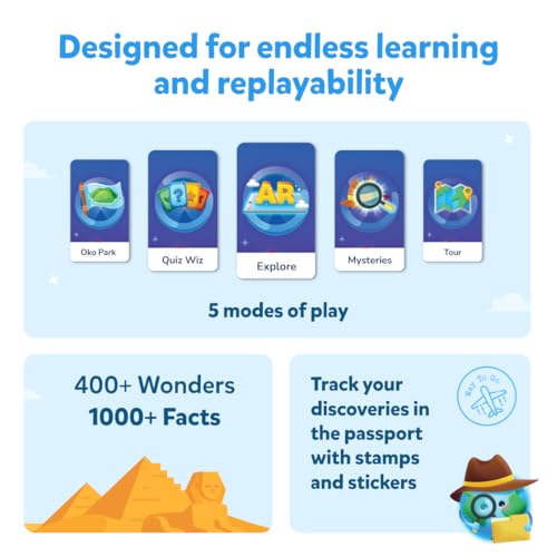 Shifu PlayShifu Globe for Children – Orboot Earth: Interactive Kids Globe with 1000+ Facts on Animals, Places & Monuments | Tech-Powered Learning Toy & STEM Gift for Kids Ages 4–10 - Image 4