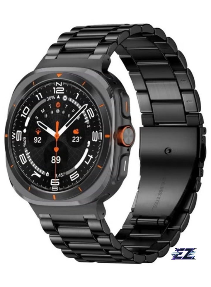 ELTRAZONE "Metal Stainless Steel Band for Galaxy Watch Ultra 47mm (2024): Elegant Replacement Strap for Men & Women" - Image 1