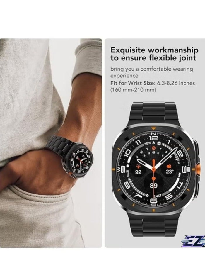 ELTRAZONE "Metal Stainless Steel Band for Galaxy Watch Ultra 47mm (2024): Elegant Replacement Strap for Men & Women" - Image 2
