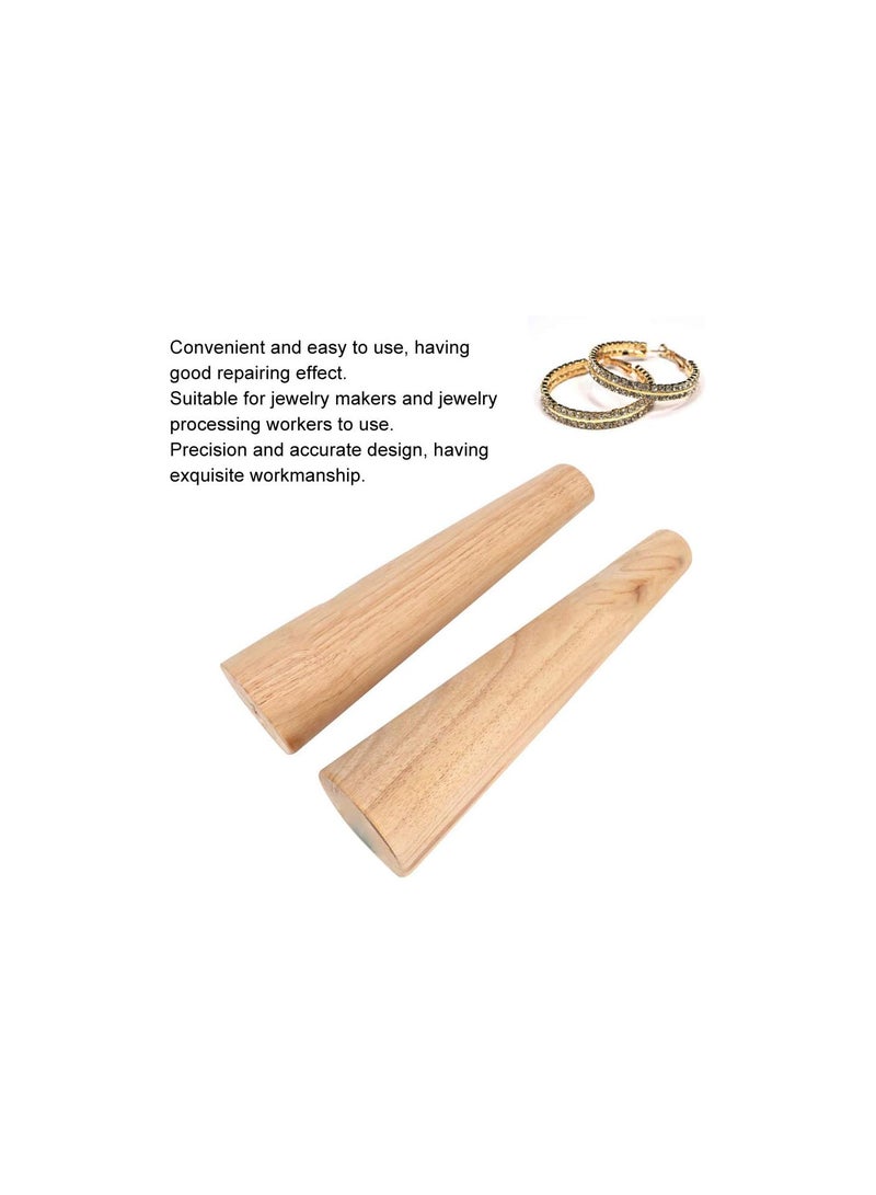 GGOOT Bangle Mandrel, Wood Bracelet Mandrel Round Oval Shape for Jewelry Making for Jewelry Makers - Image 5