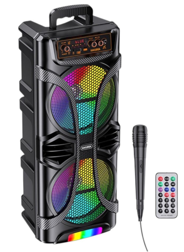 دي إل سي  - مكبر صوت محمول من DLC مع ميكروفون وجهاز تحكم DLC-32416 - Image 1