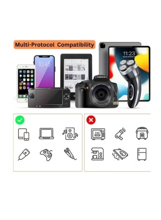 محول سفر، محول عالمي شامل أوروبي، قابس شاحن حائط دولي (بدون منفذ USB) لآسيا وأوروبا والمملكة المتحدة وأستراليا والولايات المتحدة الأمريكية - Image 4
