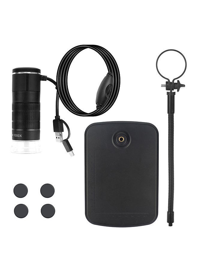 Generic - 3-in-1 Digital Microscope 1000X Magnification HD 1080P Mobile Phone Microscope with Type-C+Android+Computer 3 in 1 Cable - Image 1