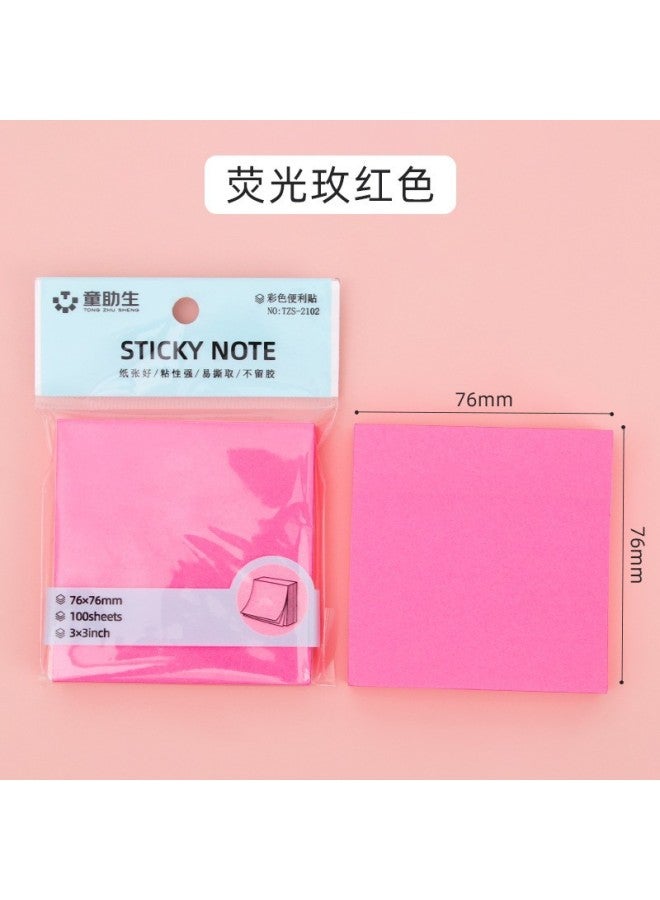 HELPS Creative Color Post-it Cute Post-it Notes Office Stationery Post-it Notes Tear Student Strong Sticky Message Post-it Notes - Image 1