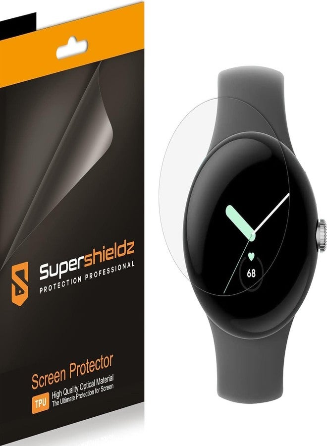 Supershieldz سوبر شيلدز (3 عبوات) مصممة لساعات جوجل بيكسل 4، 3، 2، 1 (41 مم) واقي شاشة، درع شفاف عالي الدقة (TPU) - Image 1