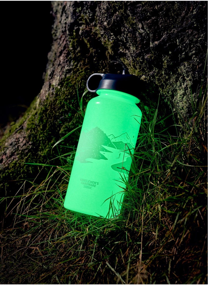 GENTLEMEN'S HARDWARE Glow In The Dark Water Bottle 1L - Image 1