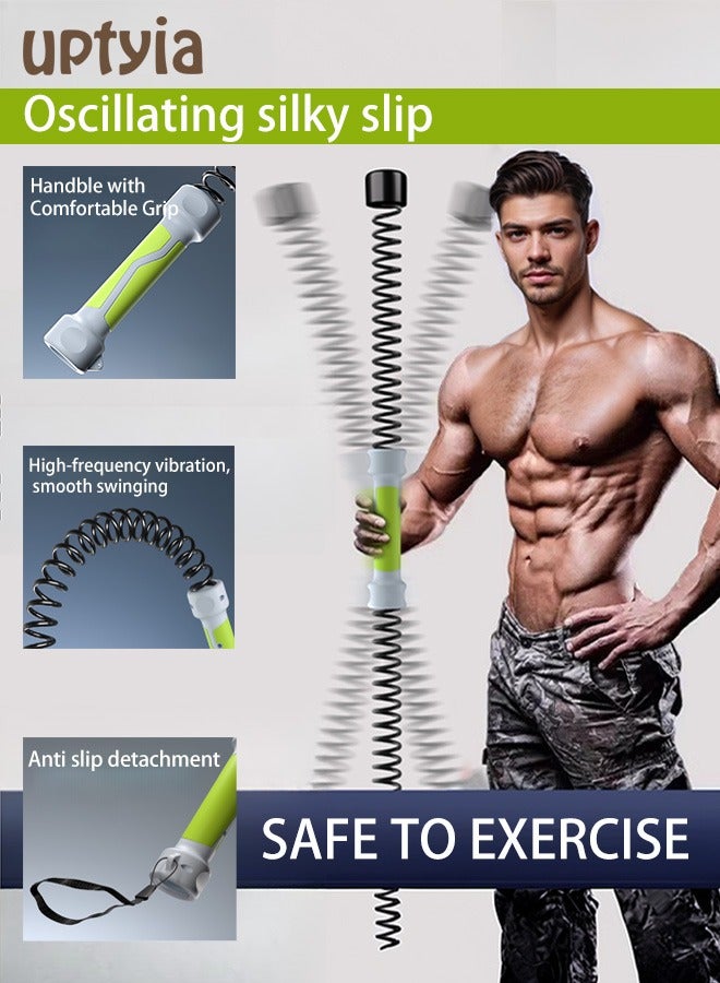 أوبتيا حبال قتال بدون حبال لتدريب قوة الذراعين - معدات لياقة بدون أسلاك للرجال والنساء، حبال تدريب موزونة لتمارين HIIT، تمارين لكامل الجسم بدون قفز، مقاومة عالية وسهلة الحمل أثناء السفر - Image 3