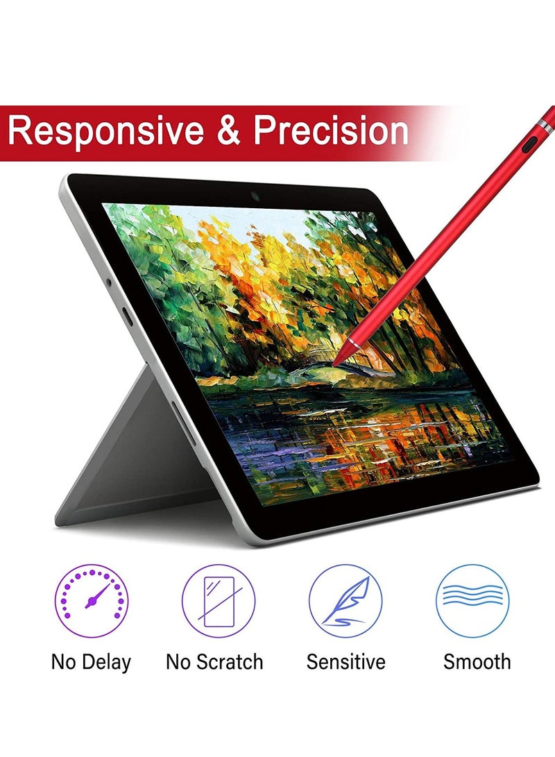 Active Stylus Pens for Touch Screens, Digital Stylish Pen Pencil Rechargeable Compatible with Most Capacitive Touch Screens  - Image 2