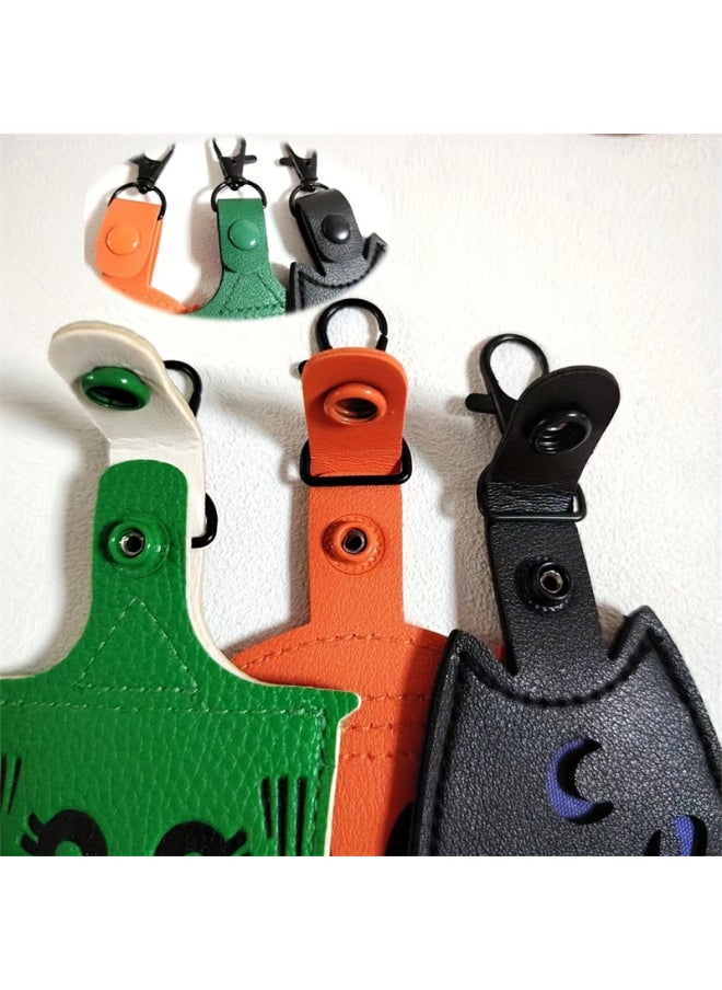 Generic - Halloween Funny Pumpkin For Apple Locator Storage Case AirTag Protective Case Keychain Guitar Toggle Storage-Color:Style Six - Image 1