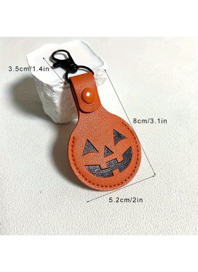 Generic - Halloween Funny Pumpkin For Apple Locator Storage Case AirTag Protective Case Keychain Guitar Toggle Storage-Color:Style Six - Image 1