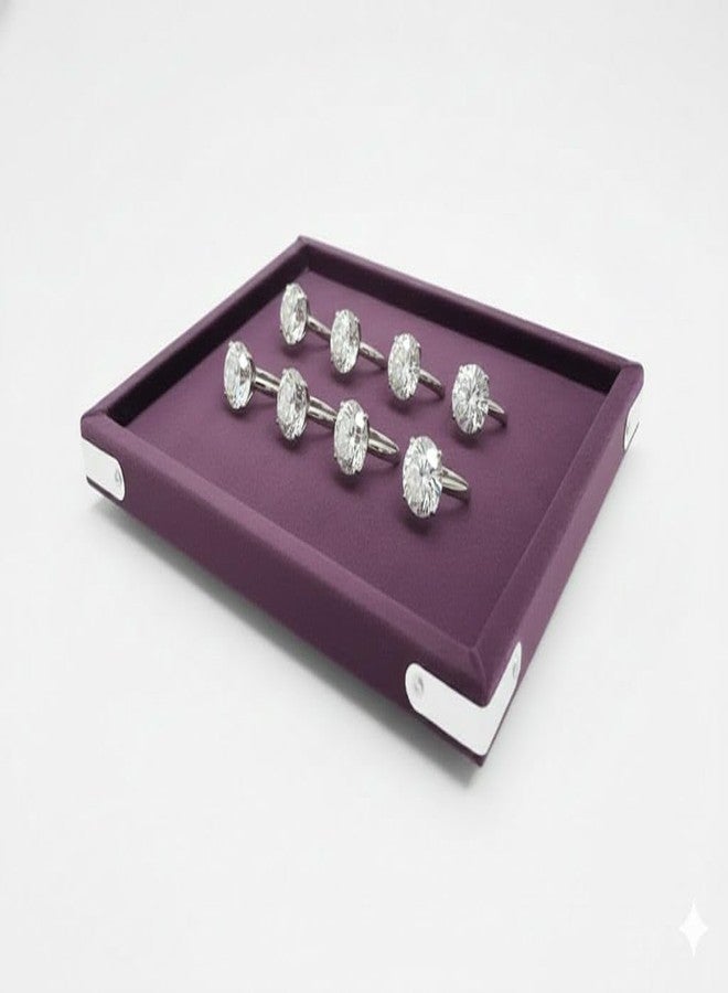 SENTONI WineVelvet Jewellery Display & Beading Tray | 12 x 9 Inch | Multipurpose Organizer Tray for Jewellery, Beads, Rings, Earrings & Showcase (Set of 2) (Wine) - Image 4