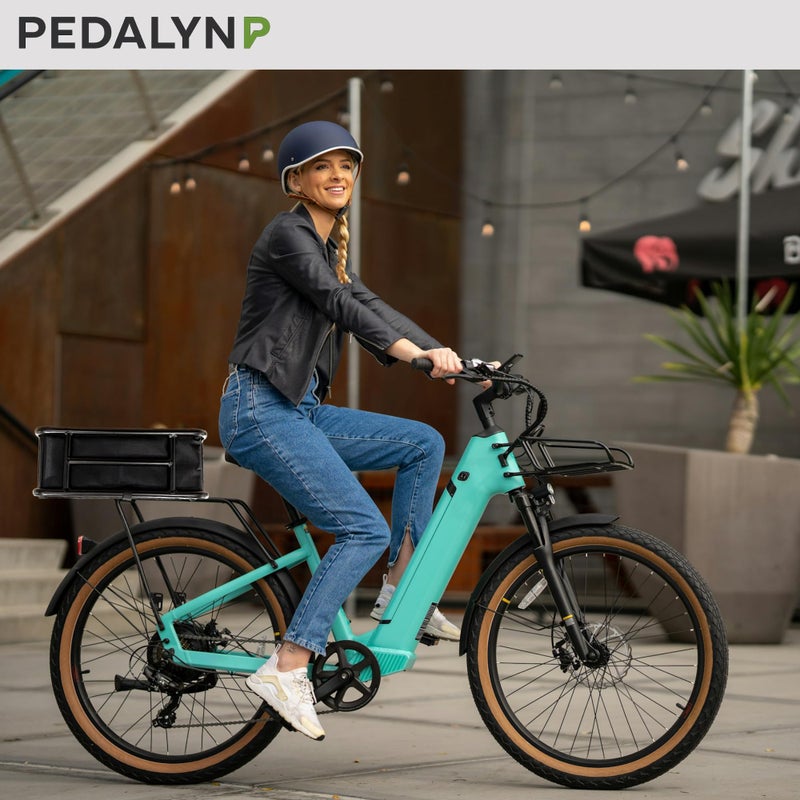Pedalyn Rear Cargo Rack for E-Bikes â€“ Universal Bicycle Rack with Cargo Net, Rain Cover, and Tool-Free Mounting - Image 2
